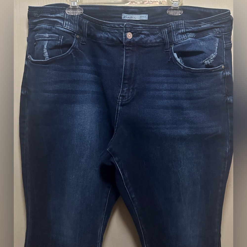 Kancan Exclusively for Maurices High-Waisted Flare Bootcut Jeans Dark Wash+size - Picture 12 of 16
